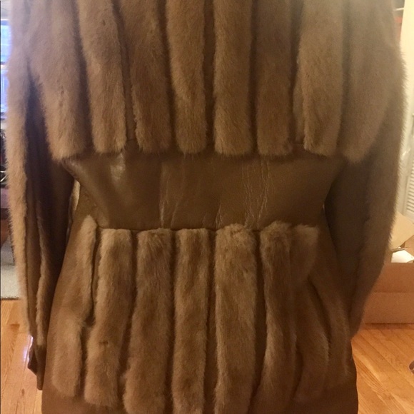 Vintage Mink and Leather Jacket - Picture 2 of 5